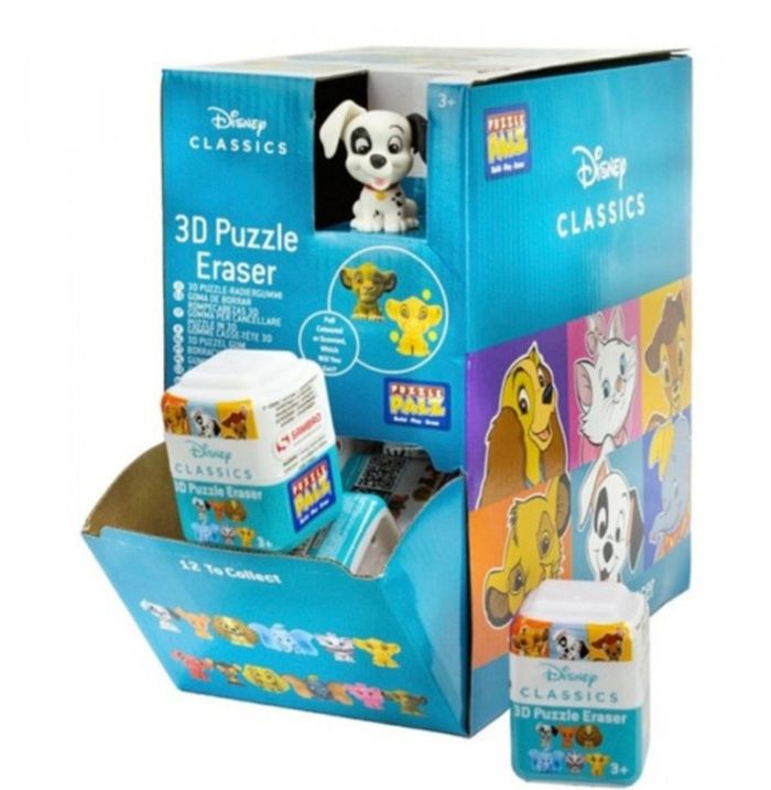 Lot de 3 gomme 3d Disney classique