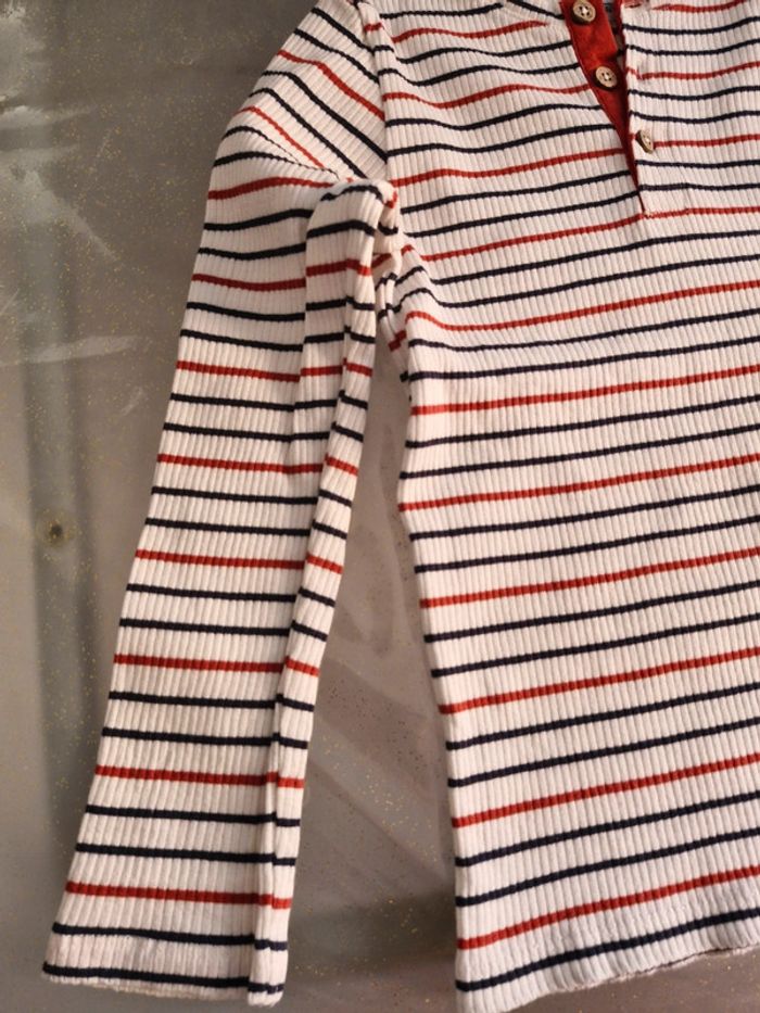 Tee shirt garçon à rayures - photo numéro 4