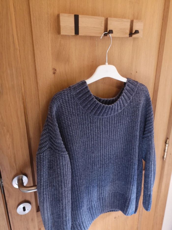 Pull d'hiver chaud Superdry Xs en bleu matière douce - photo numéro 3
