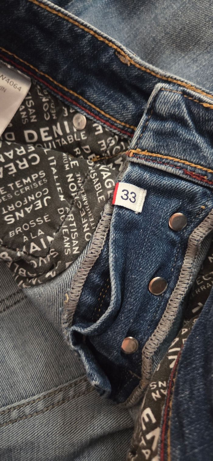 Jean Le Temps des Cerises Héritage MARVIN T33 – Slim bleu délavé – excellent état - photo numéro 8