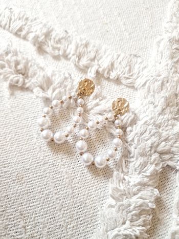 Boucle d'oreilles acier inoxydable neuve