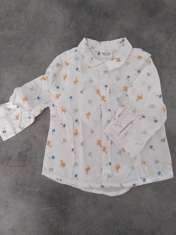 Chemise tape a l'oeil 9 mois