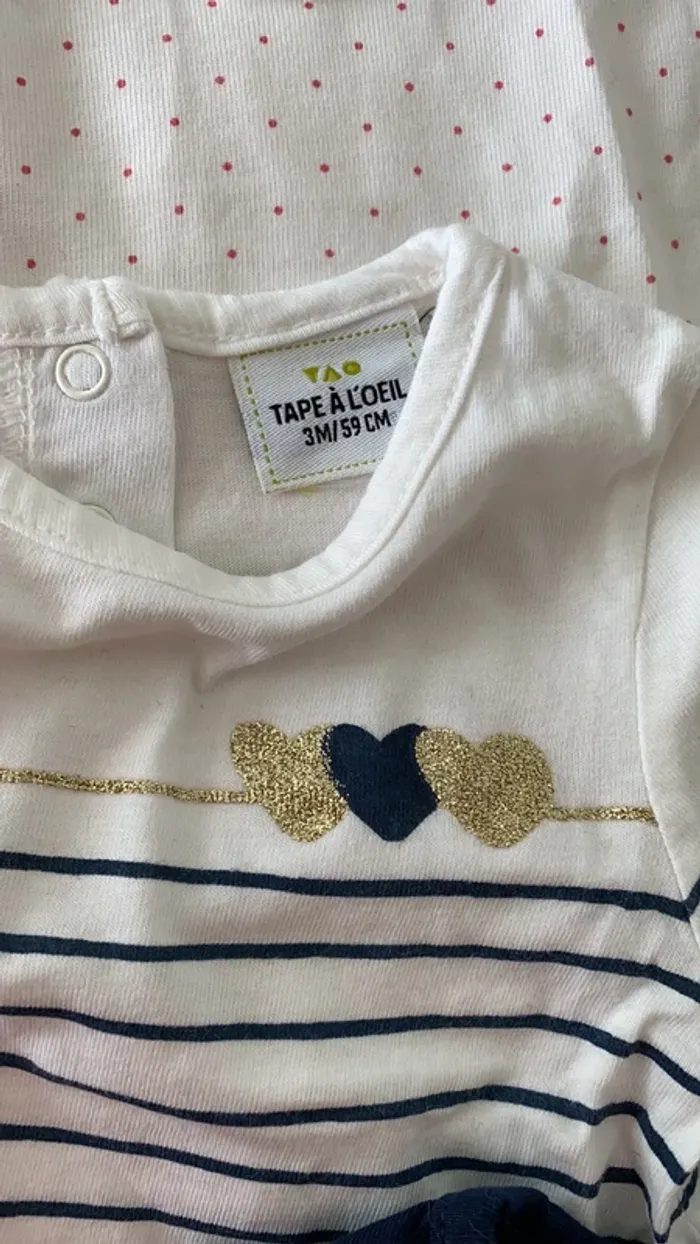 Lot 3 tee shirt manches longues petite fille - photo numéro 3