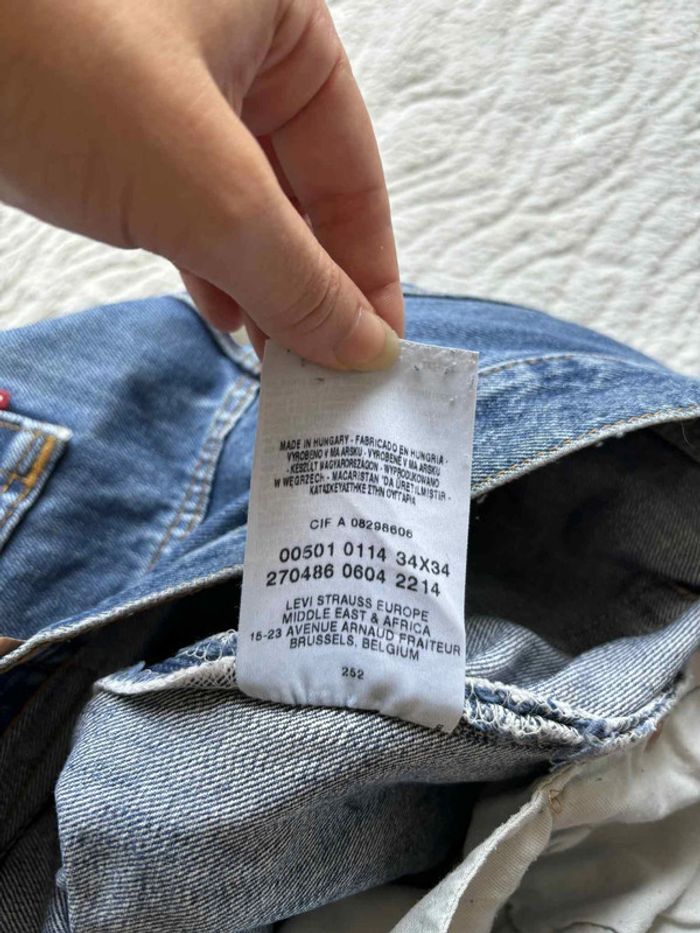 Jean Levi’s 501 Homme Bleu coupe droite relaxed ample taille W31 40/42 M/L état impeccable - photo numéro 10