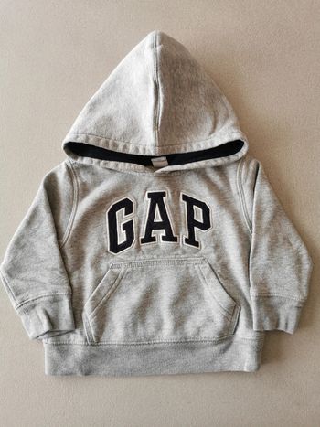 Pull Sweat-shirt Capuche gris clair BabyGap 12-18 mois