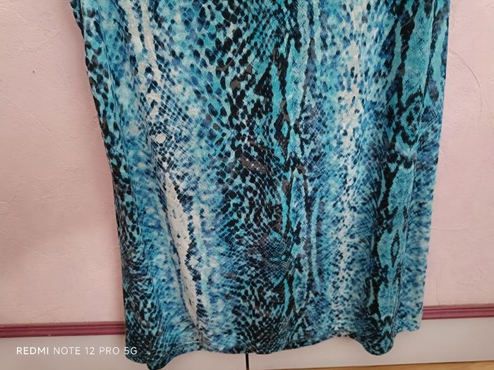 Tunique bleu imprimée M&S en T.XL (42) - photo numéro 8
