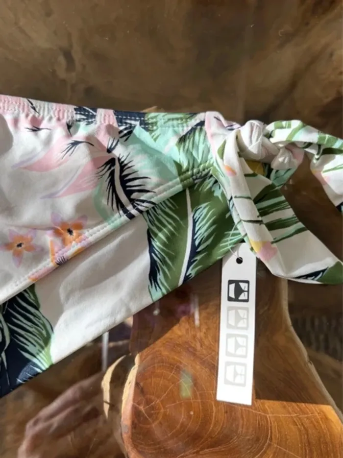 Bas de maillot de bain Roxy femme blanc fleur - photo numéro 5