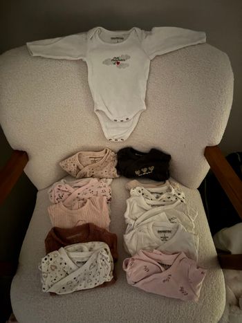 Lot bodies manche longue 1 mois 