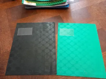 Lot de 2 protège cahier opaque 17x22