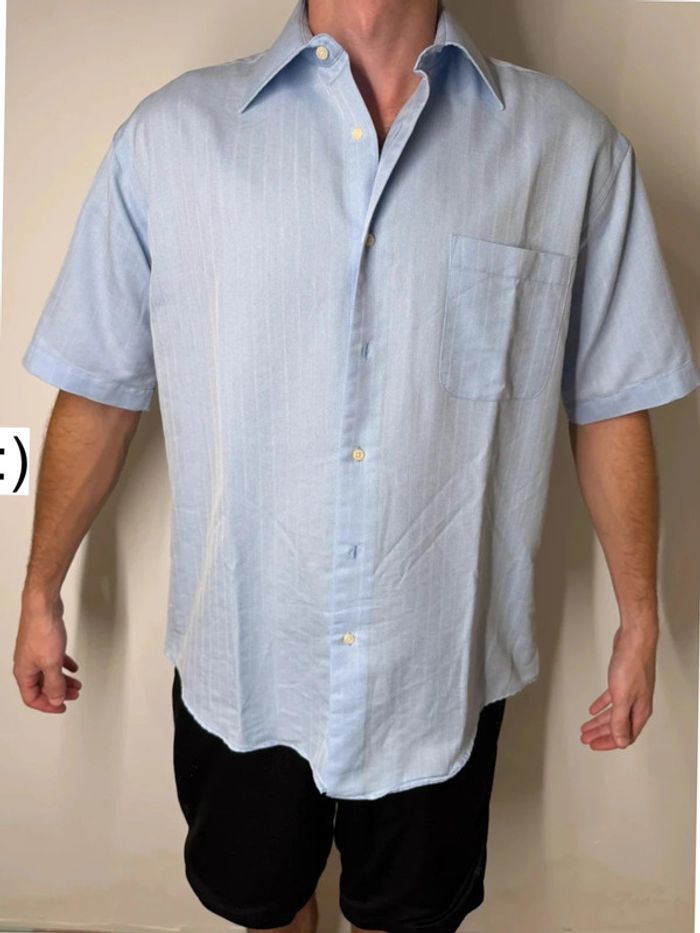 Chemise homme Yves Dorsay tour de cou 39-40 taille 3 bleu ciel