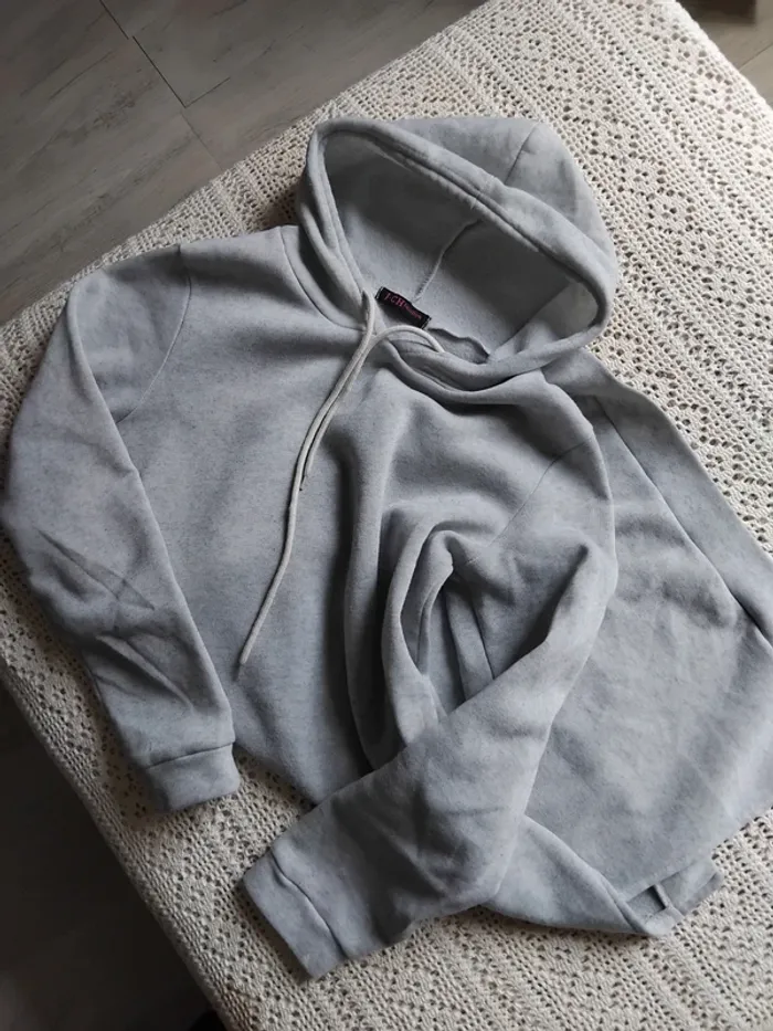 Sweat long gris - photo numéro 2