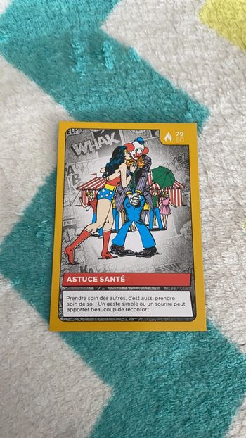 Wonder woman Carte DC Auchan