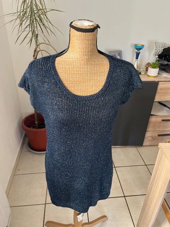 Pull pailletée manches courtes Jennyfer