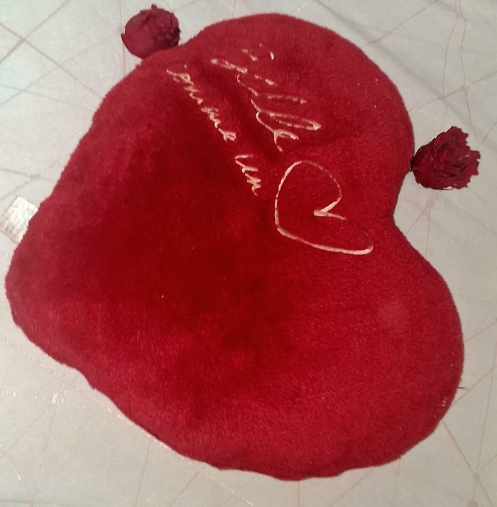 Grand Coussin "belle comme un coeur" - photo numéro 2