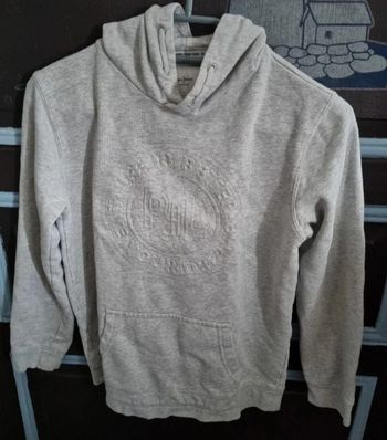 Pull à capuche avec écriture en relief mixte taille S