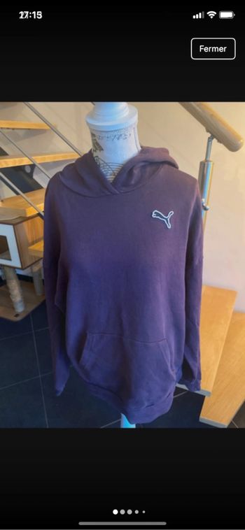 Sweat à capuche Puma neuf taille M