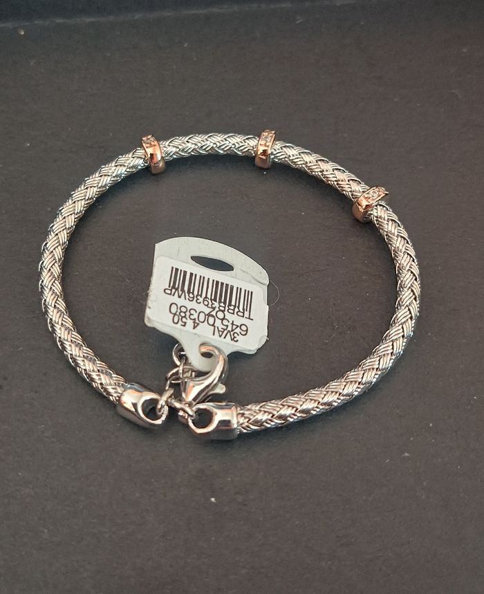 Bracelet Valenzi pour Enfant. Argent blanc et rose 925, et oxydes de zirconium. Neuf - photo numéro 5
