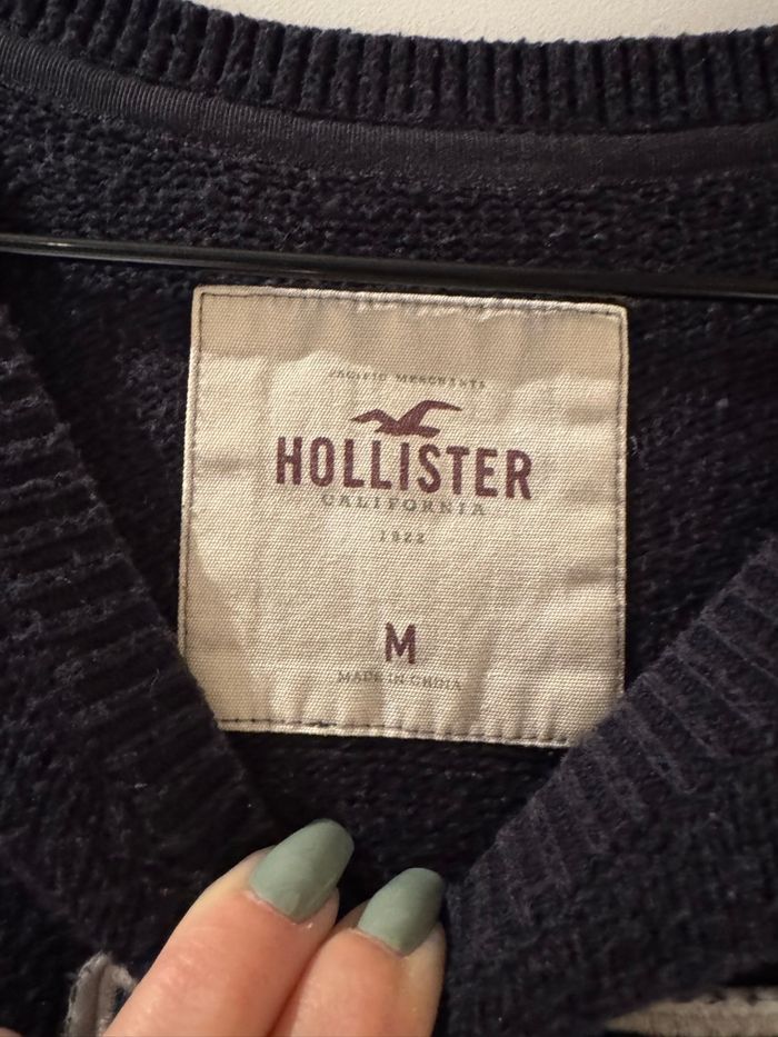 Pull col rond logo Hollister - photo numéro 4