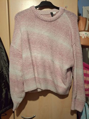 Pull d'hiver rose H&M taille M