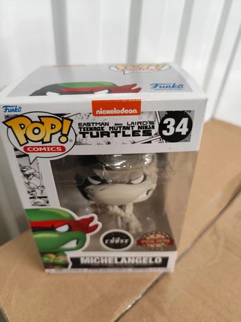 Funko pop tmnt michelangelo chase grise
