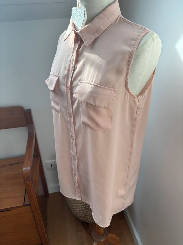 Chemise sans manche saumon - T38/40 - photo numéro 4