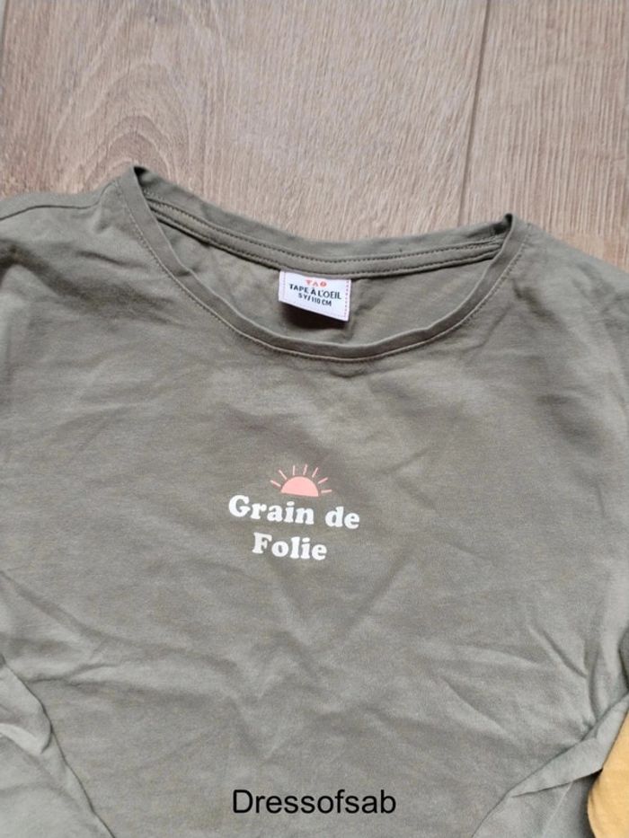 Lot tee-shirt Fille 5ans - photo numéro 2