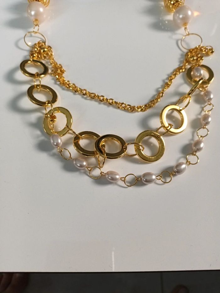 Collier doré fantaisie - photo numéro 2