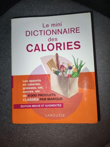 Livre dictionnaire des calories Larousse
