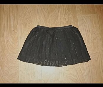 🟣 4 ans Neuf Jupe Noire Scintillante  🟣