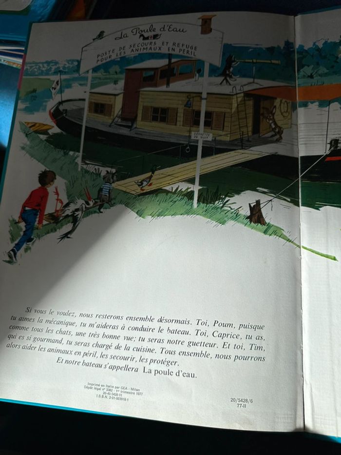 Livre ancien Fanfan et sa péniche Protégeons les animaux Grands albums Hachette Pierre Probst - photo numéro 8
