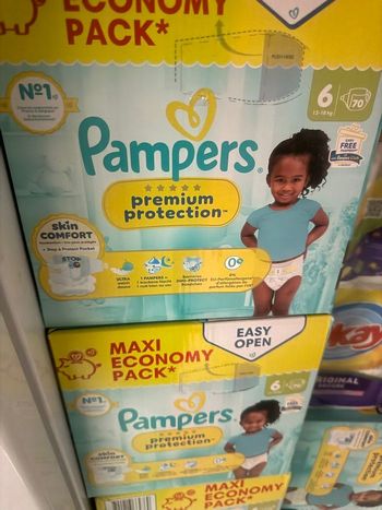 2 pampers premuim taille 6