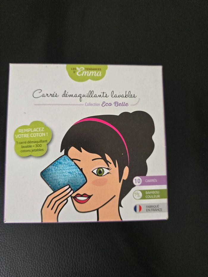 Lot de 10 carrés démaquillant bambou
