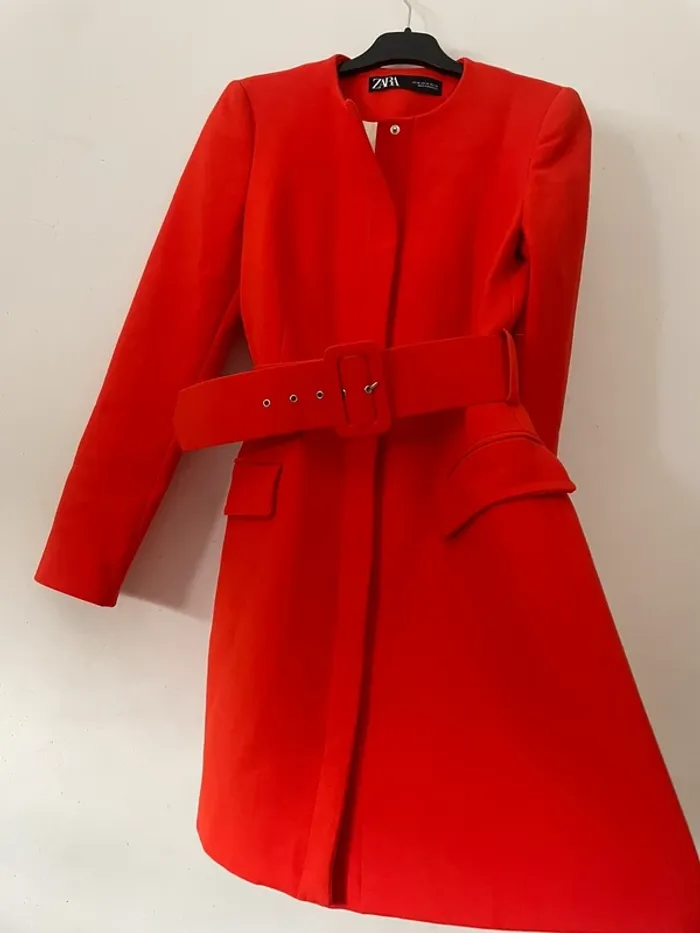 Zara robe veste blazer tailleur ceinturée taille XS