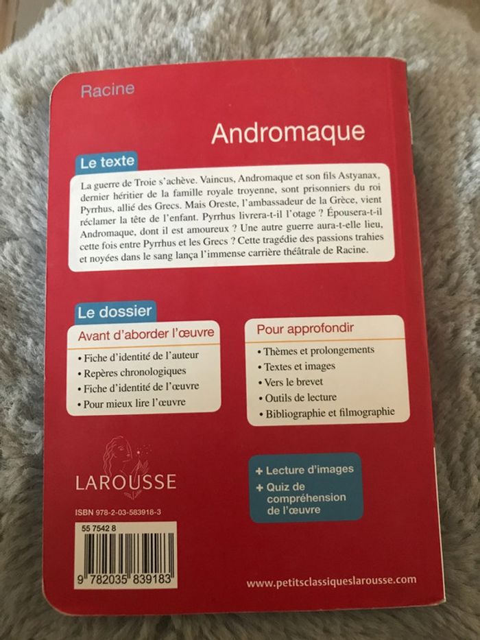 Livre Andromaque - photo numéro 2