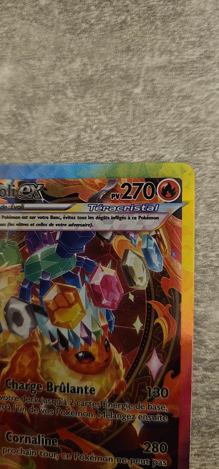 Carte Pokémon Pyroli EX évolutions prismatiquesn - photo numéro 3