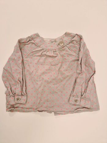 Chemise étoiles Vertbaudet taille 67 cm 6 mois