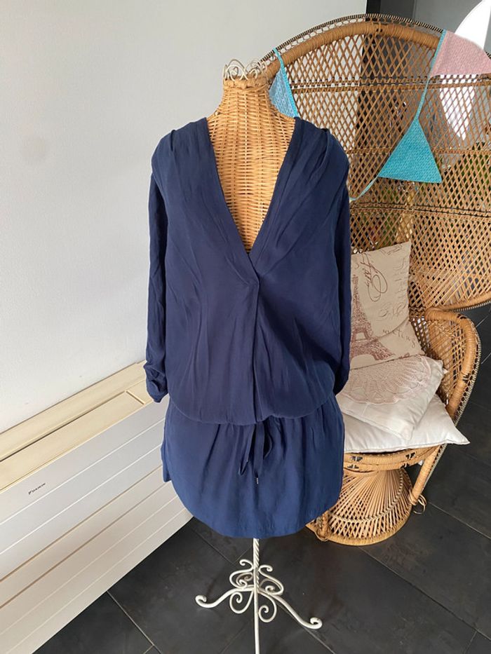 Robe Promod bleu marine taille 38 - photo numéro 2