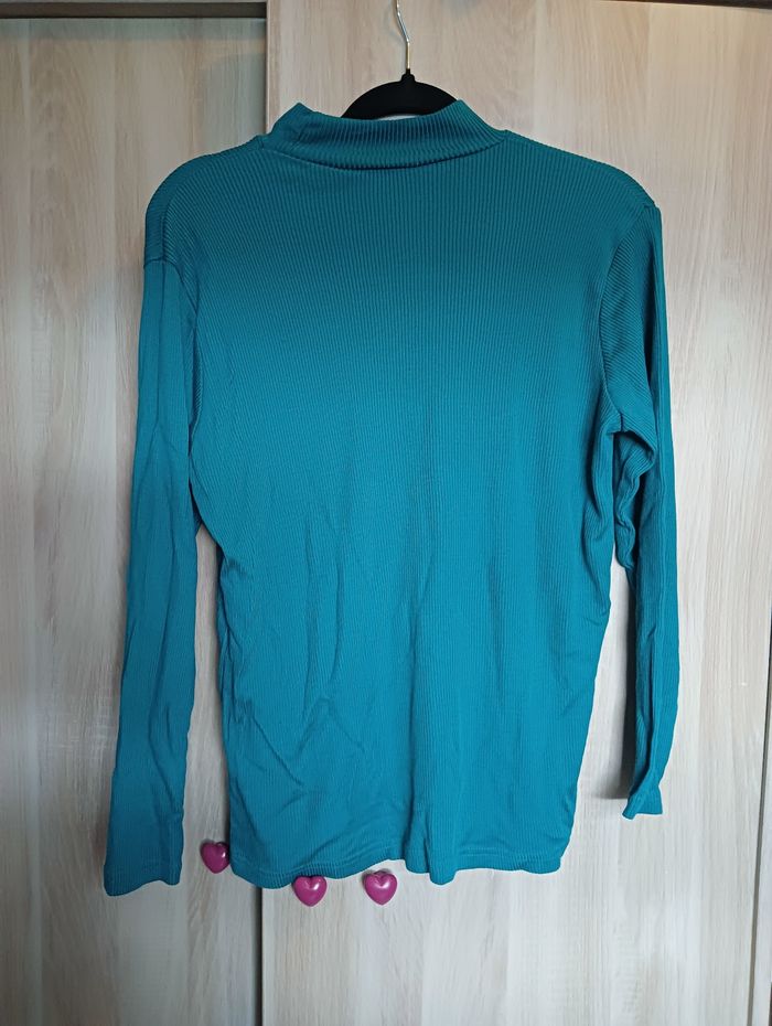 Pull fin 46/48 Bleu Bonheur - photo numéro 5