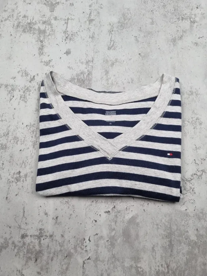 Crop top rayé Tommy Hilfiger – Taille M/38 Femmes - photo numéro 2