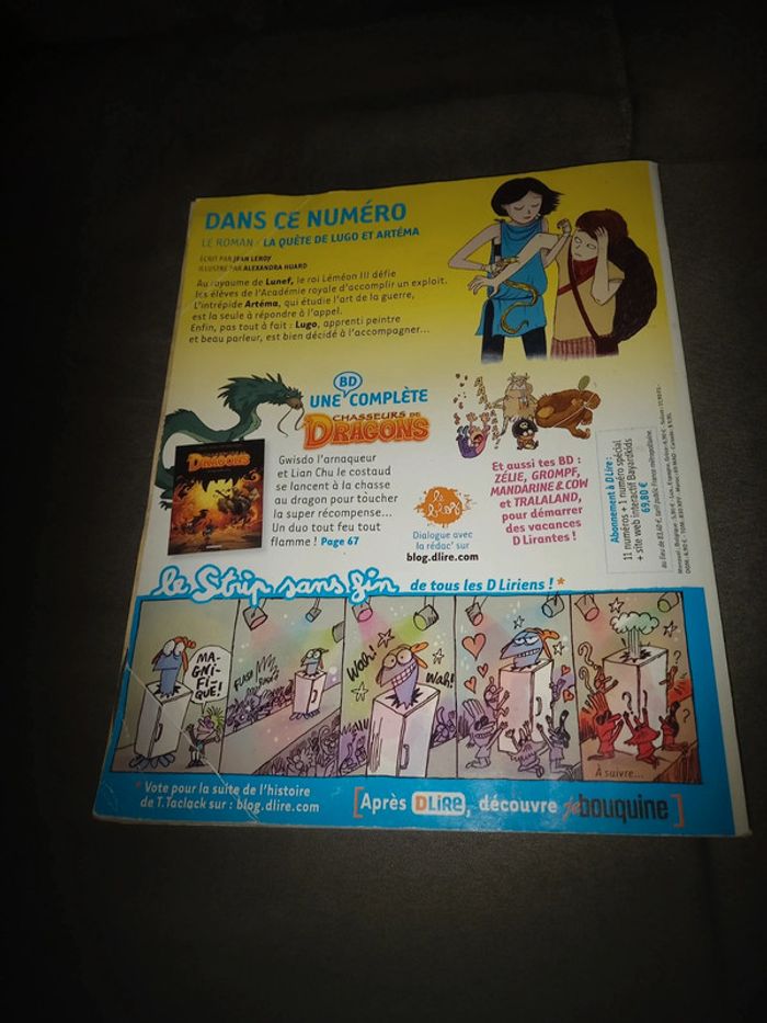 Livre Dlire 151 la quête de lugo &artéma bd chasseurs de dragons - photo numéro 2