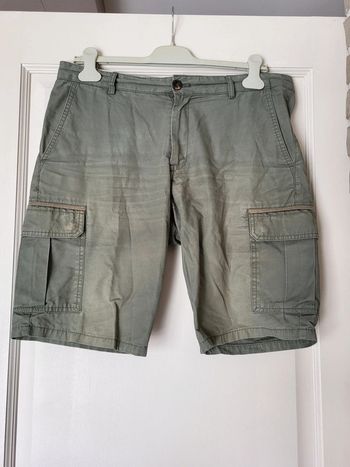 Bermuda cargo kaki Brice - 100% coton