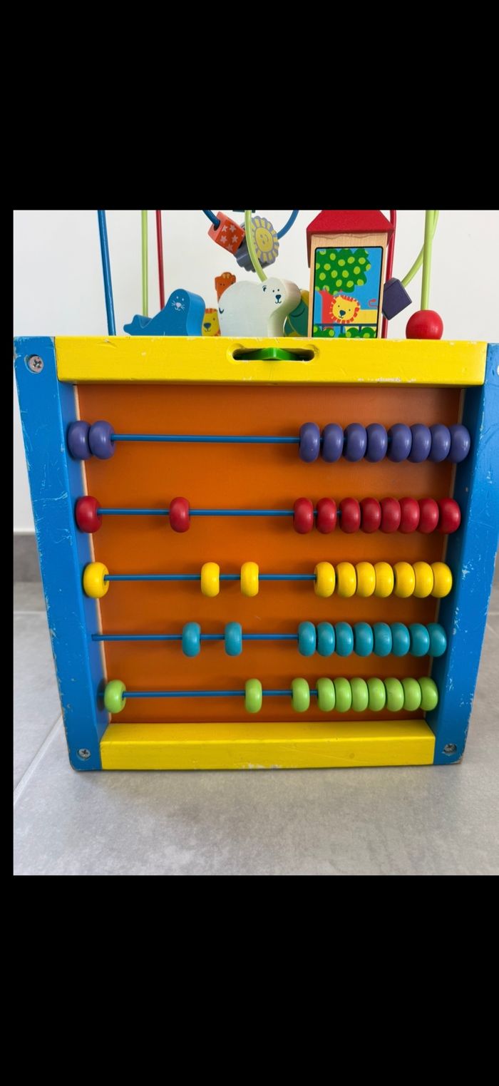 Gros cube activité en bois - photo numéro 3