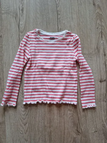 T shirt cottelé à manches longues