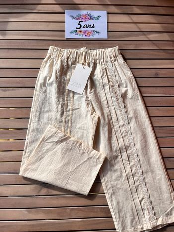 Pantalon jambes larges Zara 5 ans