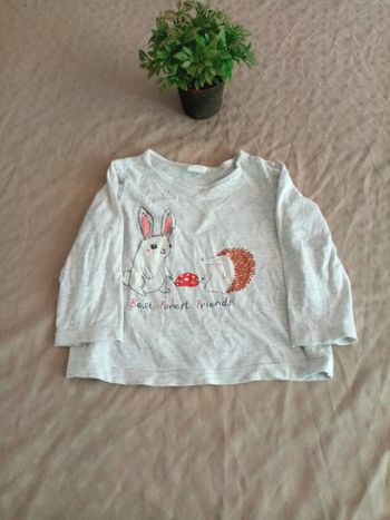 Tee-shirt fille, 9/12 mois, h&m