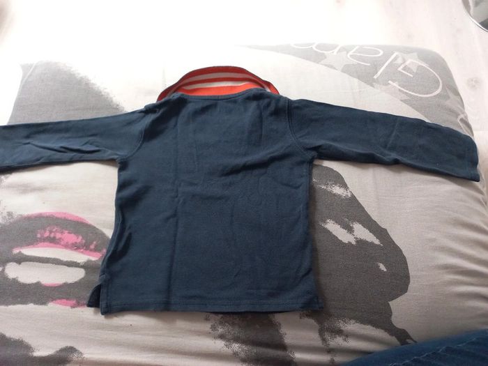Polo bleu marine et orange Tape à l'œil 23 mois - photo numéro 3