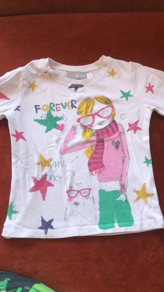 T-shirt manches longues fille 5 ans Boboli