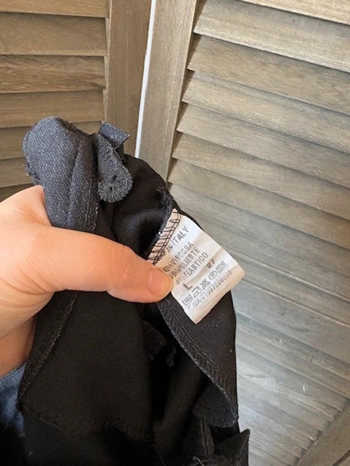 pantalon droit sans marque noir taille L - photo numéro 6