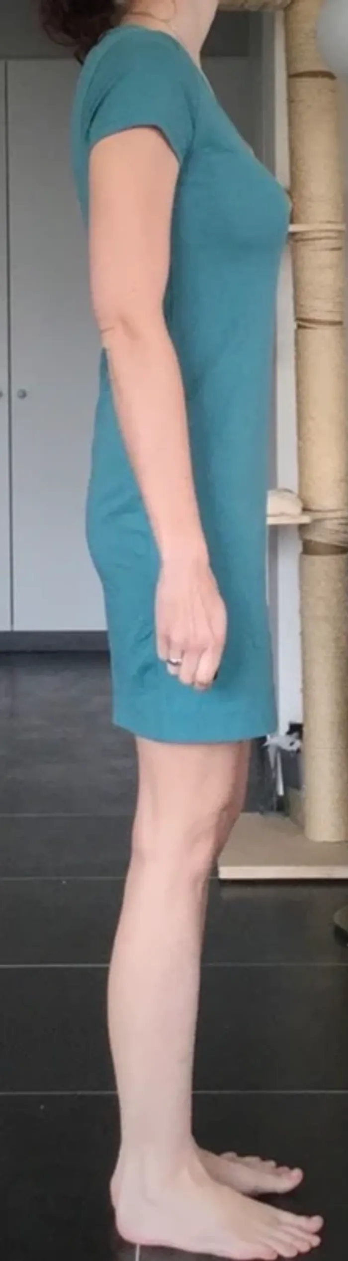 Robe turquoise à manches courtes H&M en coton taille 38 / M neuve avec étiquette. - photo numéro 13