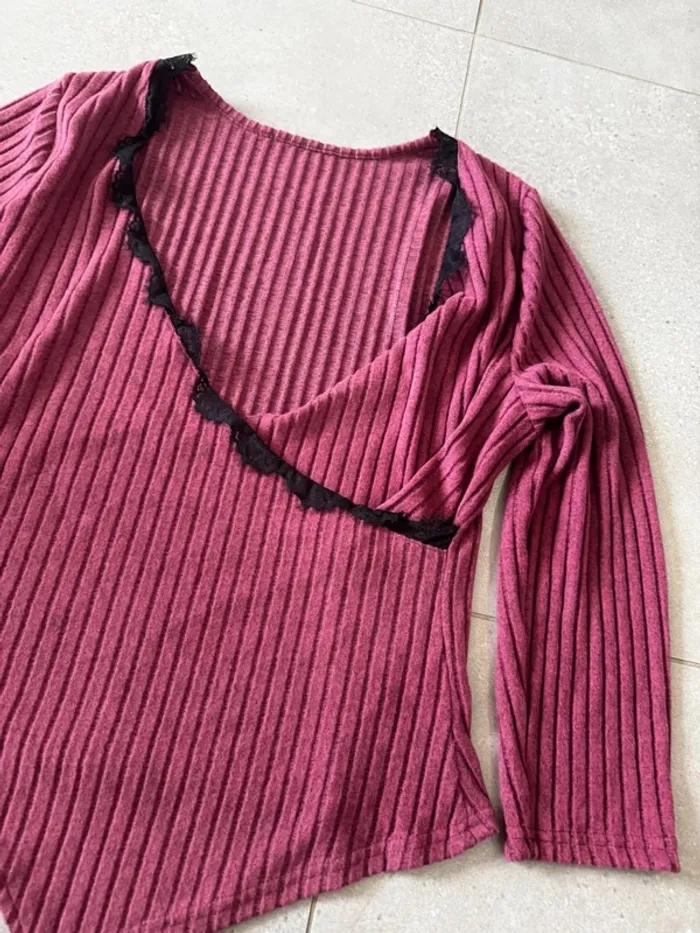 Haut violet taille XXL, très bon état - photo numéro 2